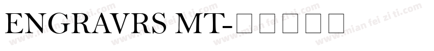 ENGRAVRS MT字体转换
